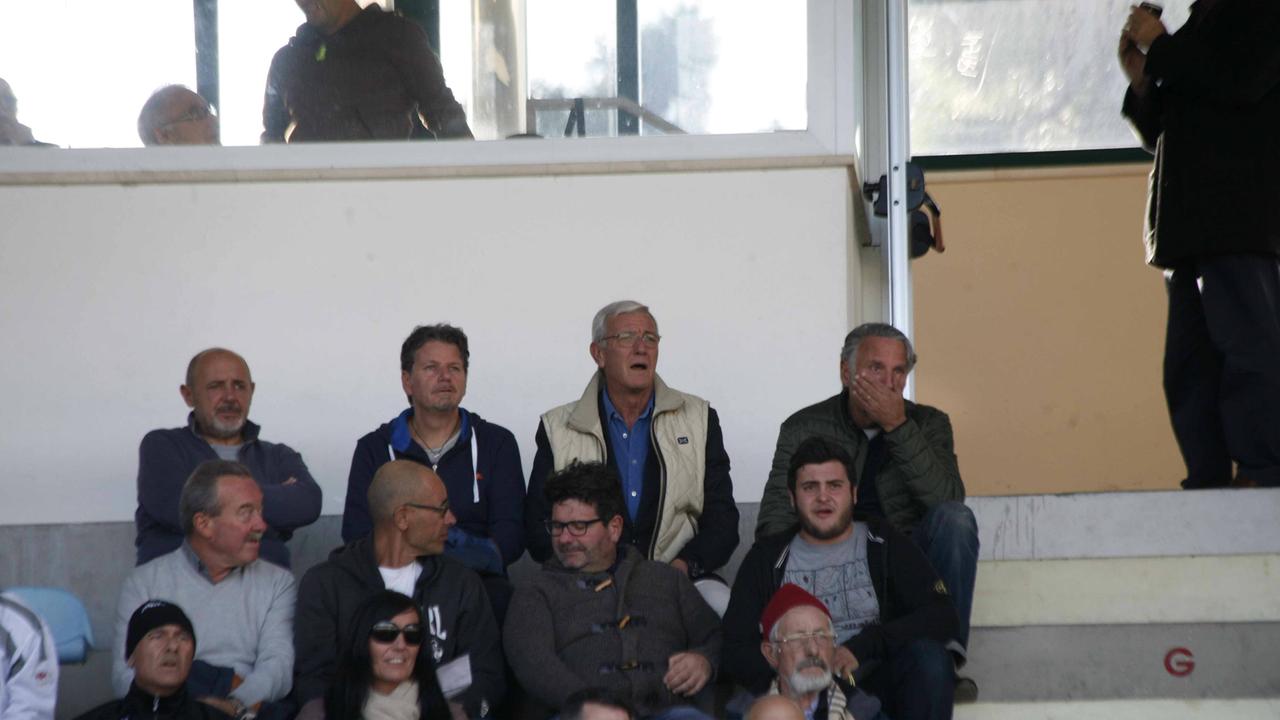 Marcello Lippi allo stadio dei Pini