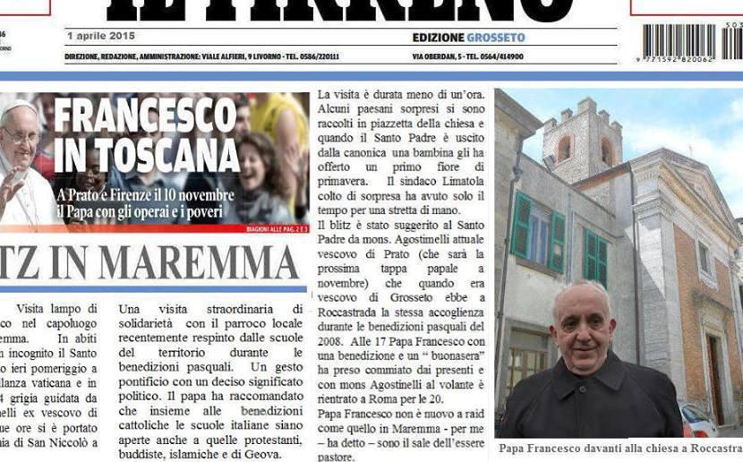 Il blitz del Papa, balene e i soldi delle rockstar per i pesci maremmani 