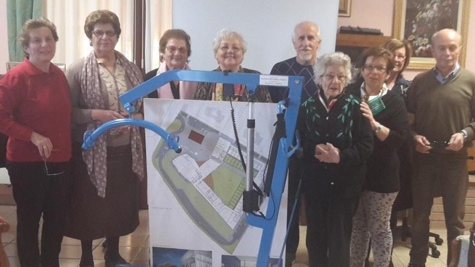 Un sollevatore all’Hospice dell’Ado
