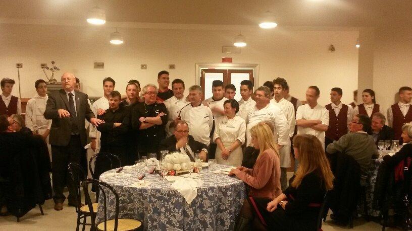 Un momento dell'iniziativa all'istituto alberghiero Matteotti
