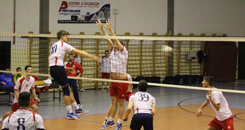 Un'azione del Volley Prato nel match contro Migliarino