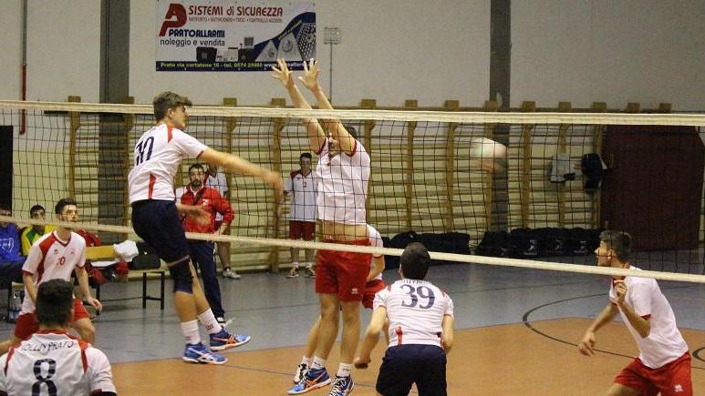 Un'azione del Volley Prato nel match contro Migliarino