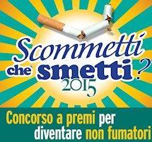 La lotta al fumo è una sfida: “Scommetti che smetti?” 