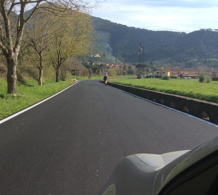Gabella di Calci lavori finiti al Ponte del Guidoni 