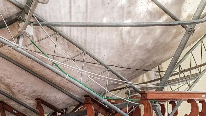 Rivara ha montato una nuova chiesa provvisoria