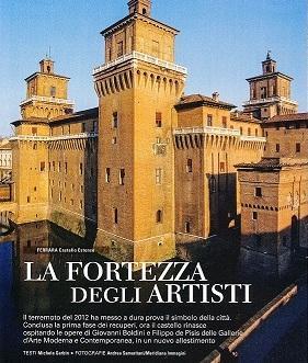 Castello e post sisma in luce su Bell’Italia