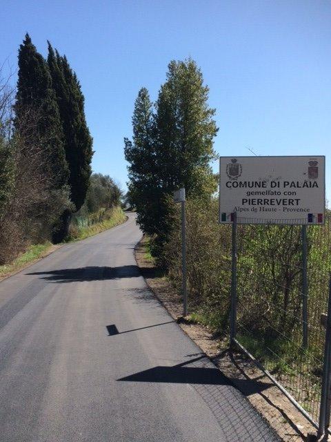Il tratto asfaltato della San Gervasio-Pontedera