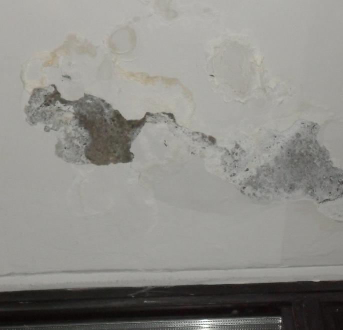 Infiltrazioni e cadute d’intonaco nei bagni