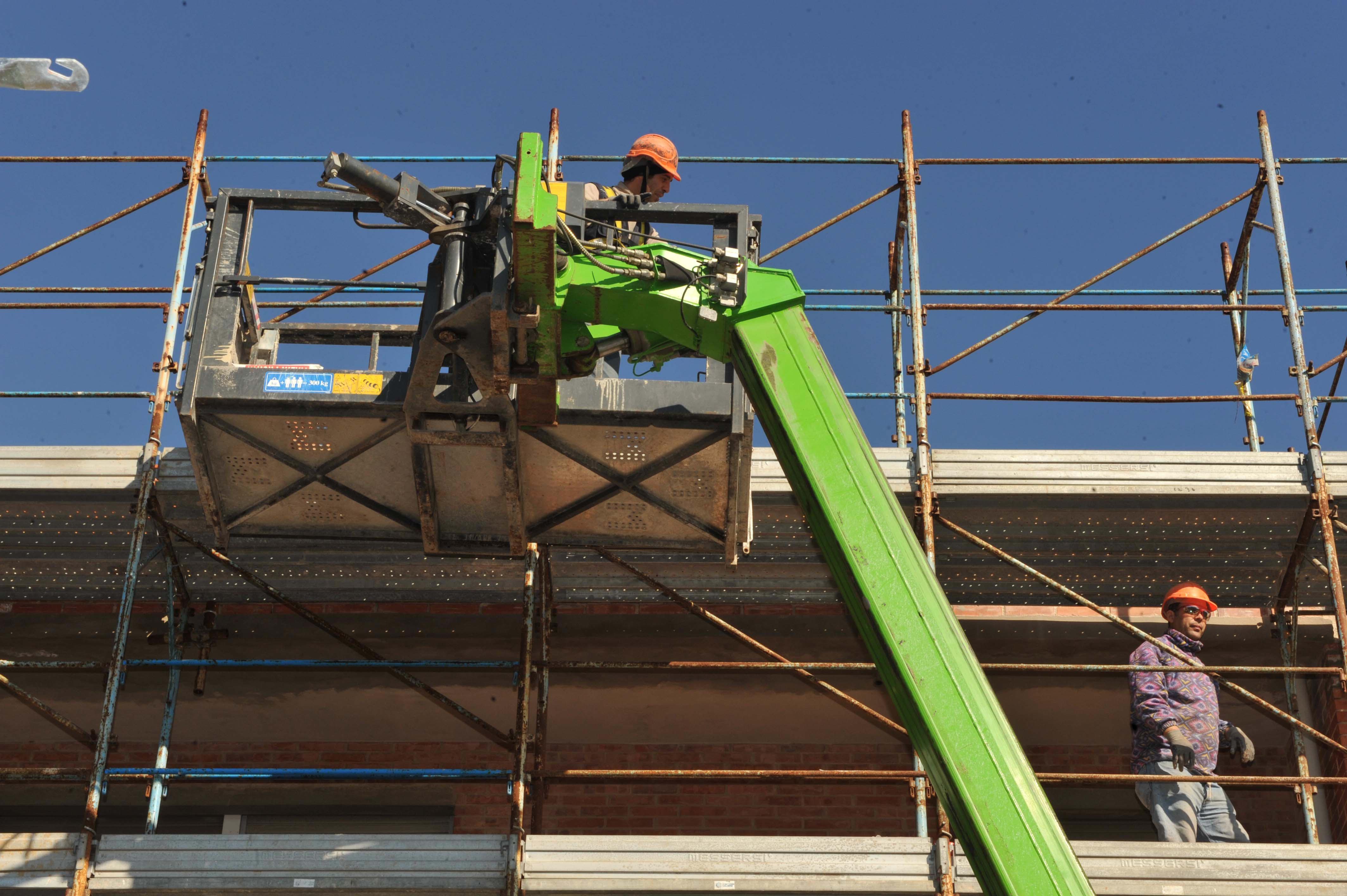 Un cantiere edile (foto d'archivio)