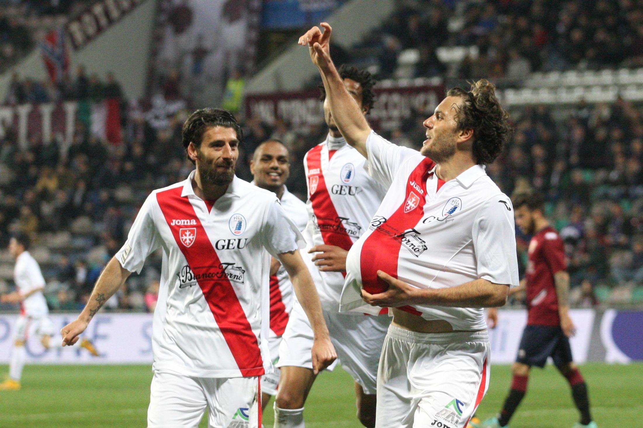 L'esultanza dopo il gol di Misuraca
