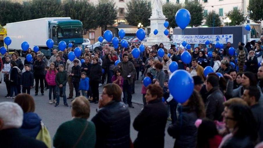Città tutta blu per un giorno