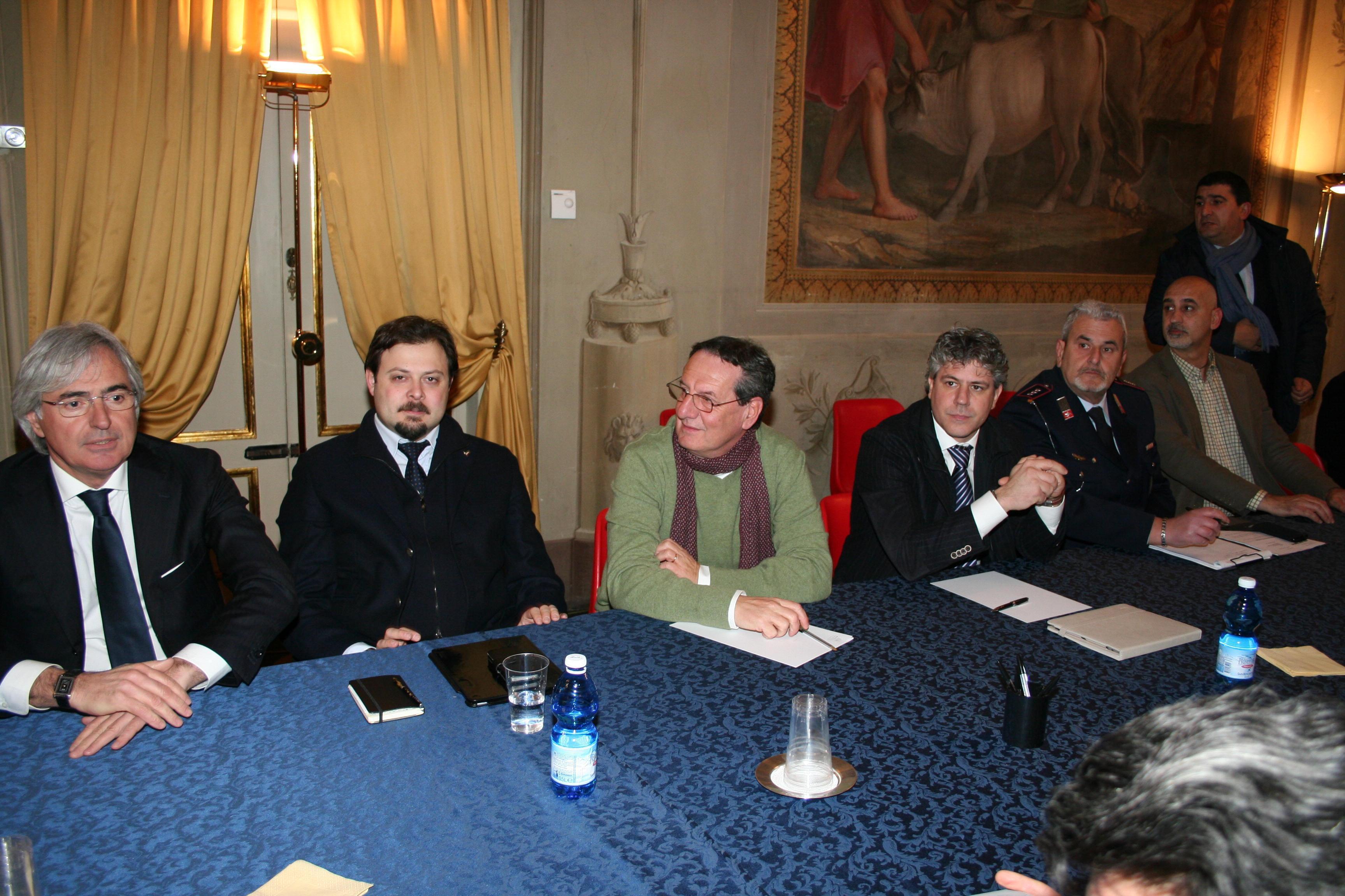Il sindaco Fantozzi (a sinistra) e Baccini