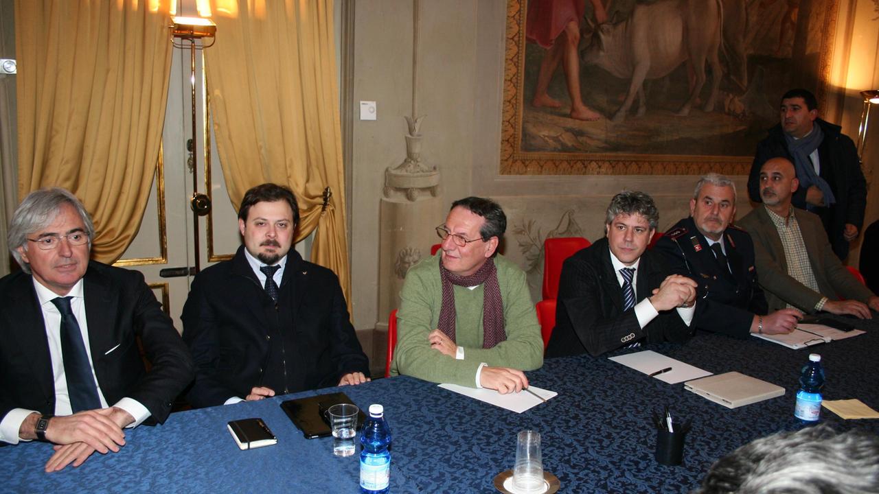 Il sindaco Fantozzi (a sinistra) e Baccini