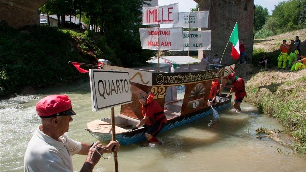 Un'imbarcazione durante il River Trophy 2014