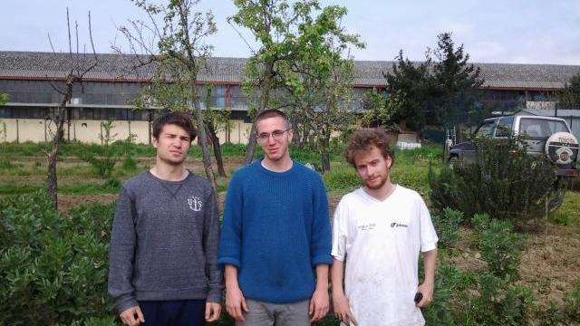Da sinistra Pietro Battaglia, Niccolò Fiaschi e Daniele Leonetti