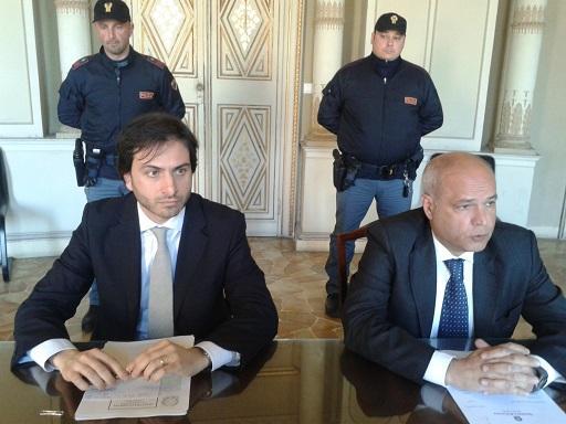 La conferenza stampa della Polizia di Stato