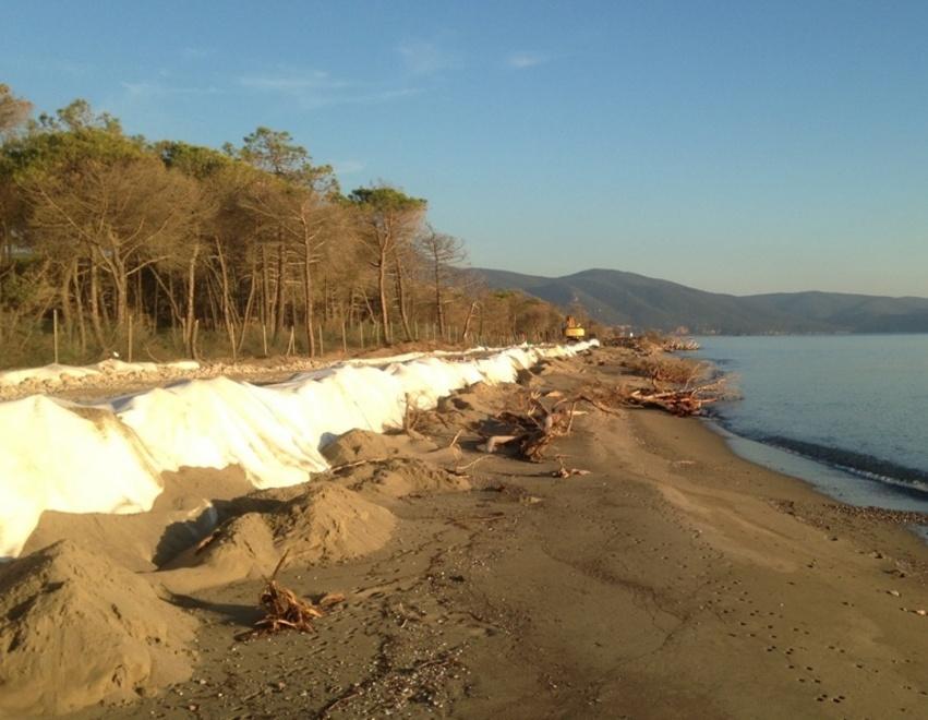 Fermata l’erosione, rinasce la spiaggia di Alberese 