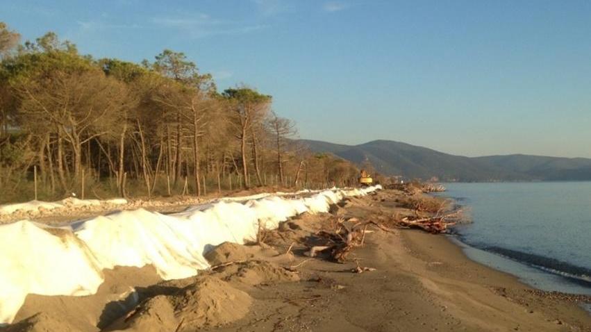 Fermata l’erosione, rinasce la spiaggia di Alberese