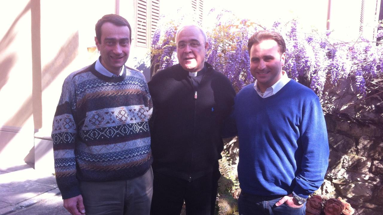 Stefano Faggi, don Daniele Scaccini e Marco Degli Angeli