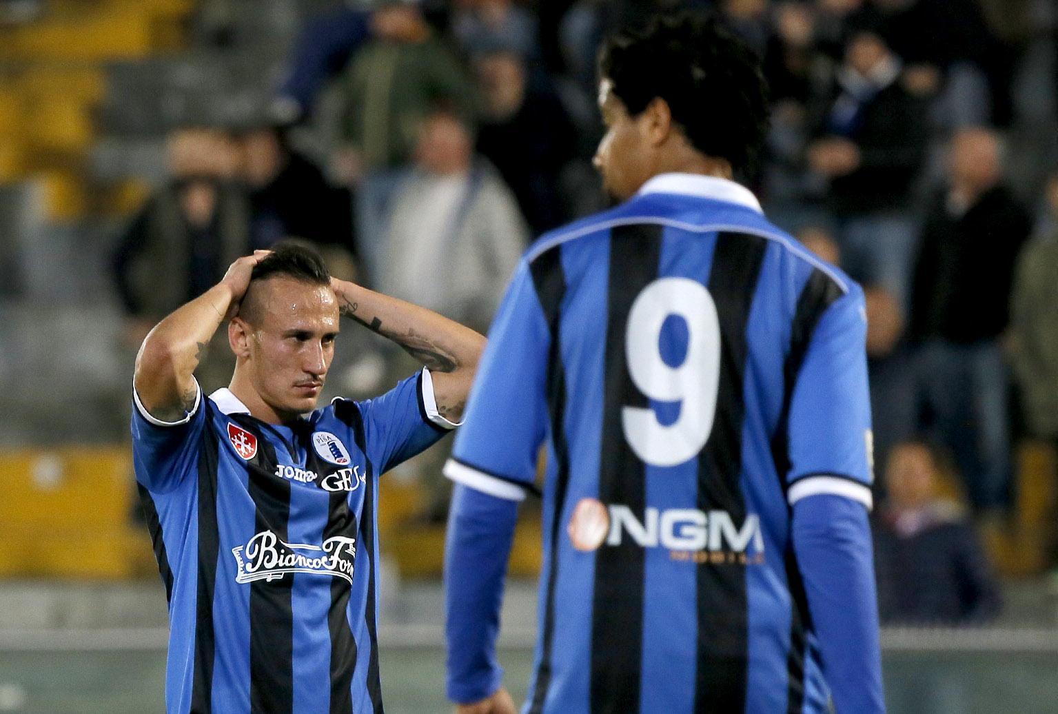 La delusione dei nerazzurri (foto Muzzi)