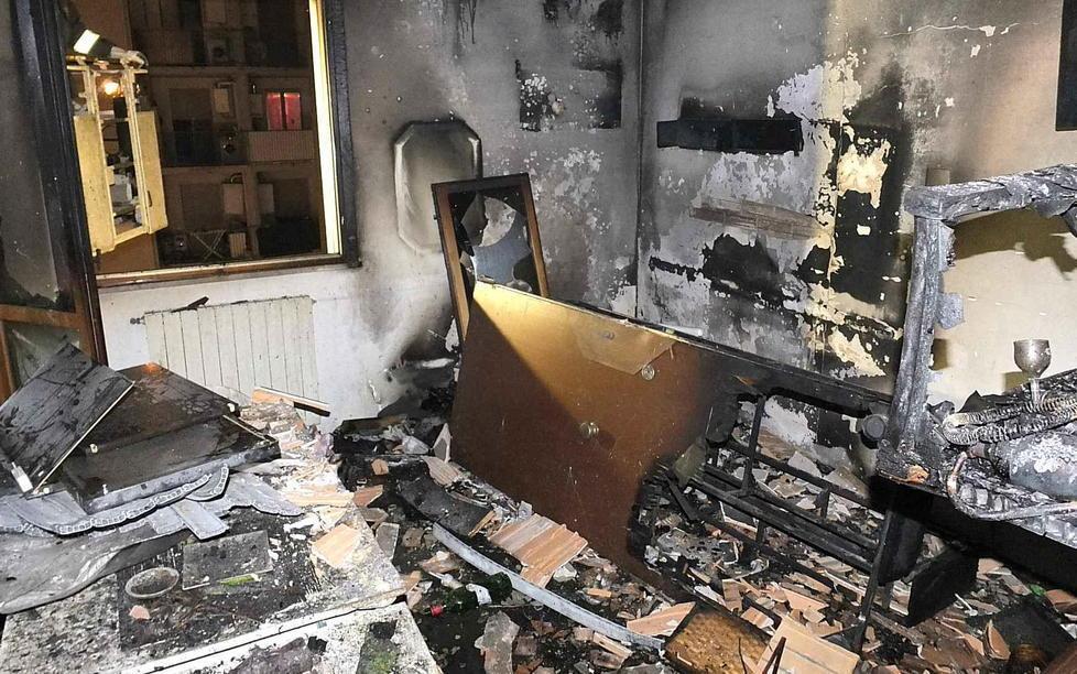 «Ho trovato le fiamme nell’appartamento» 
