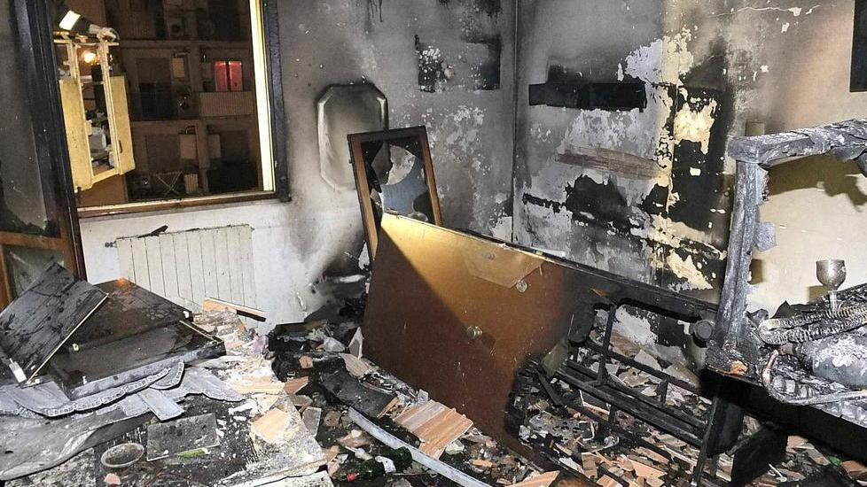 «Ho trovato le fiamme nell’appartamento»