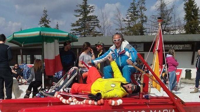 Il patino Bagno Maria, vincitore del premio per il miglior salto