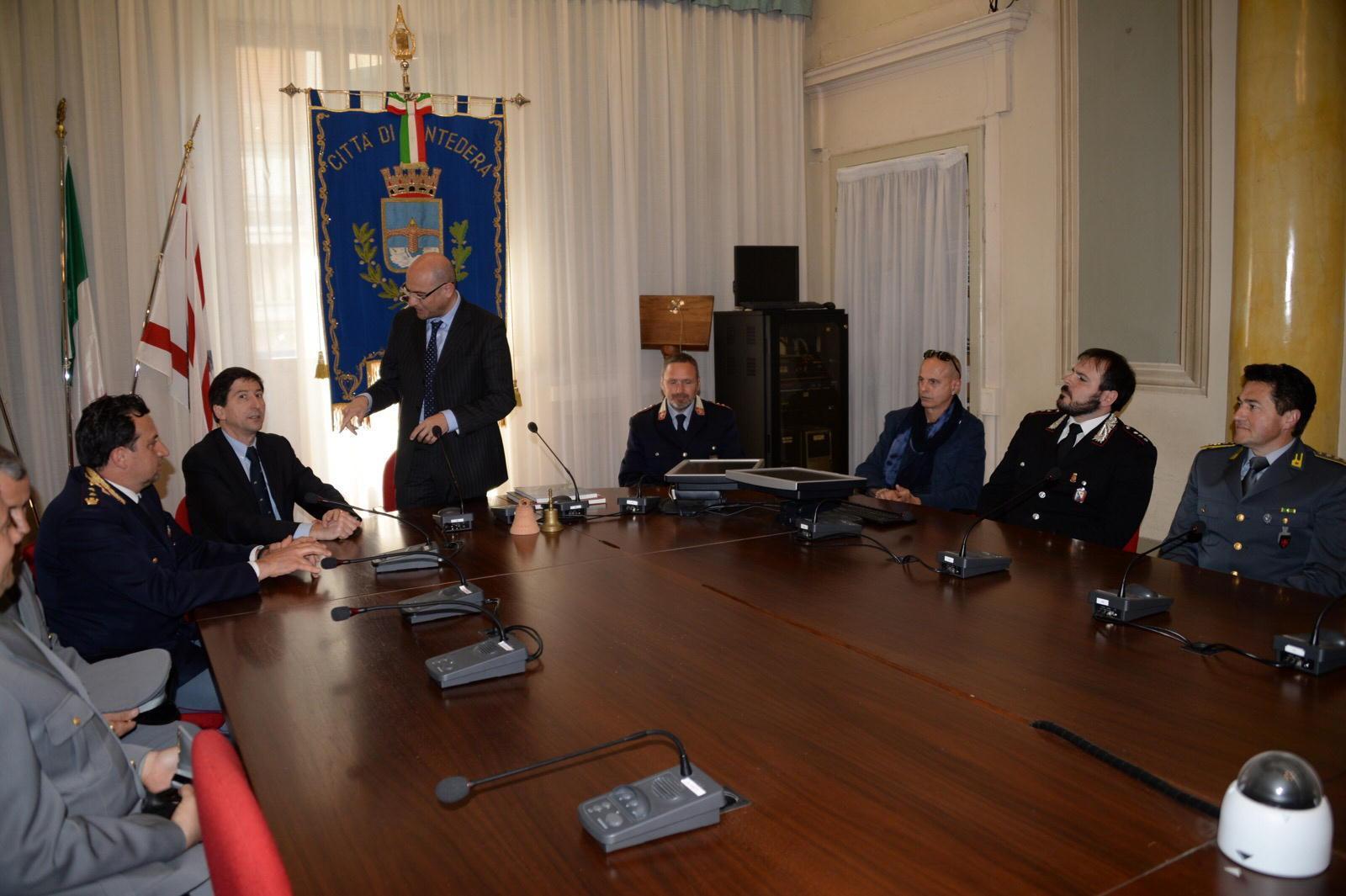 Un momento dell'incontro in Comune