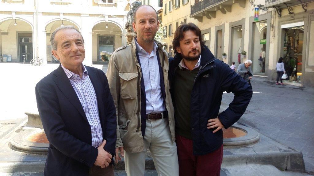 Da sinistra Aldo Milone, Gianni Cenni e Cosimo Zecchi