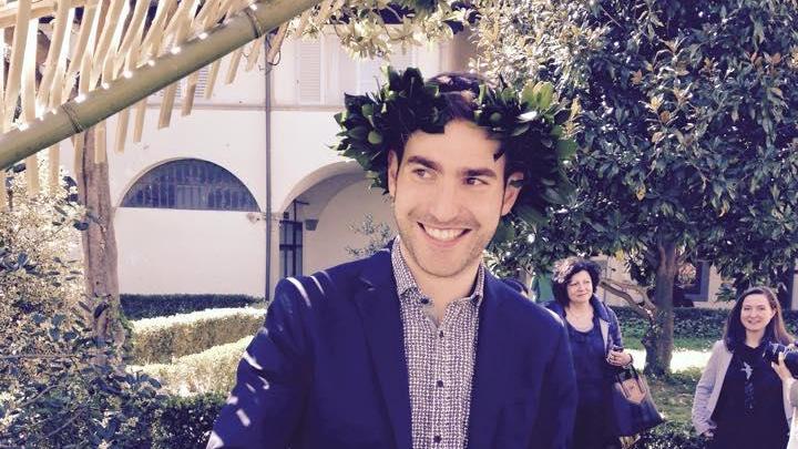 Il neo-dottore Matteo Bartoli