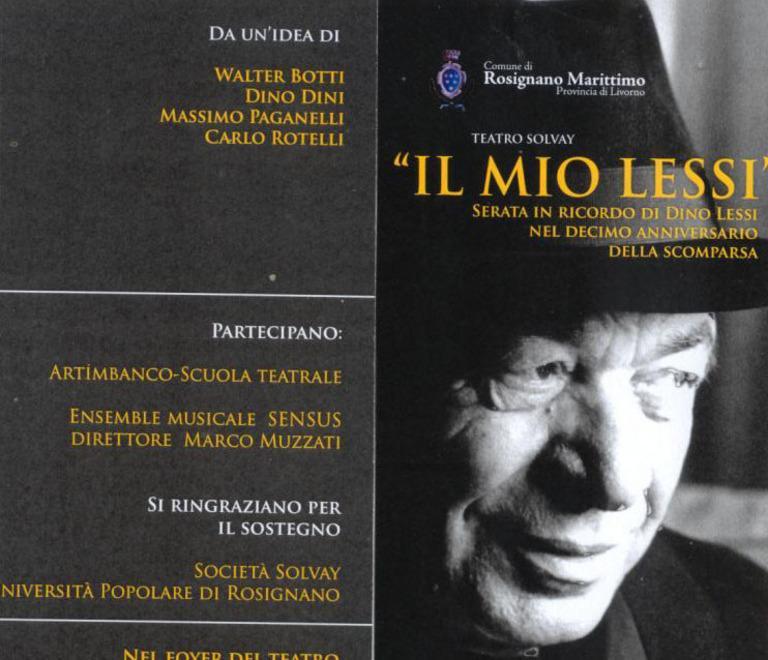 Il teatro di Dino Lessi mostra e recital al Solvay 
