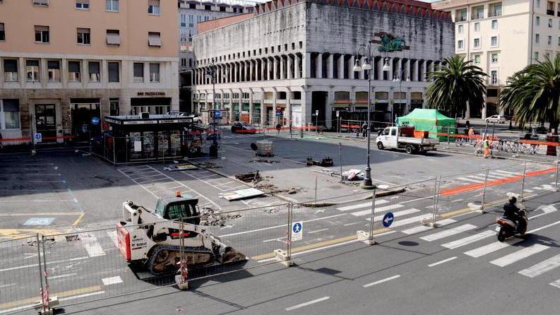 Piazza Civica, lavori per l’area pedonale