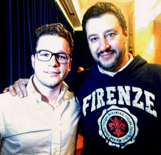 Matteo Salvini a Cecina il 21 aprile 