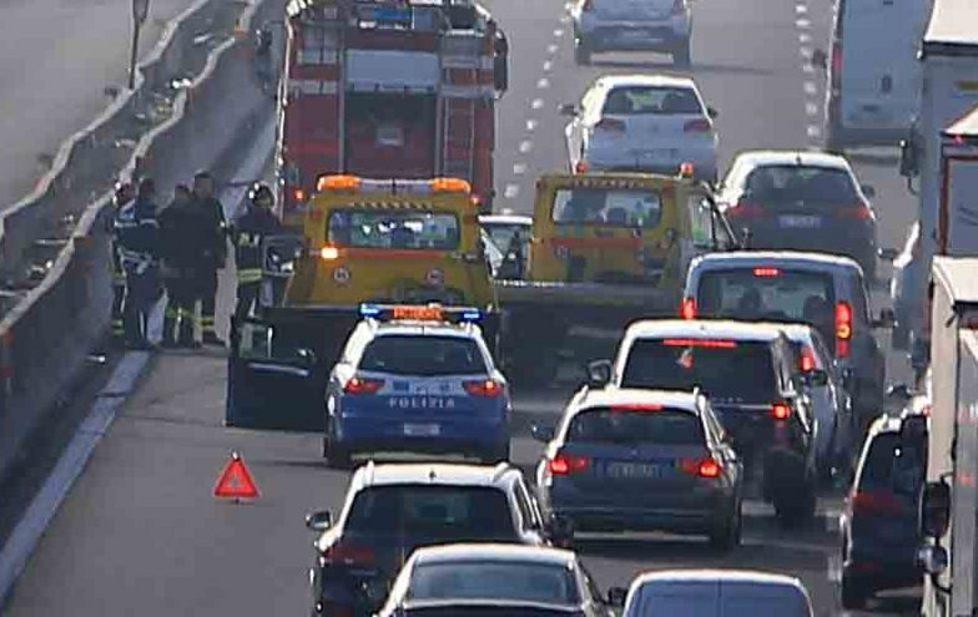 Scontro in autostrada 