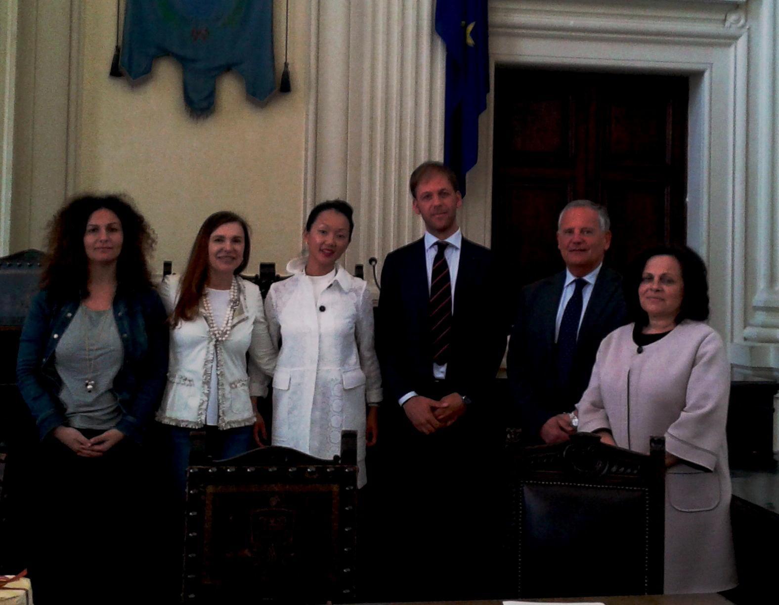 Delegazione della Anmin Spa ricevuta in Comune