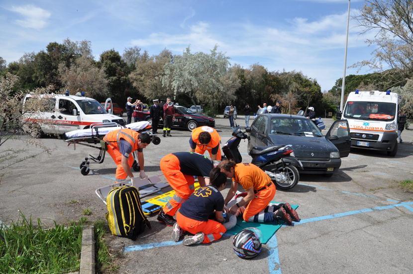 La simulazione di un soccorso