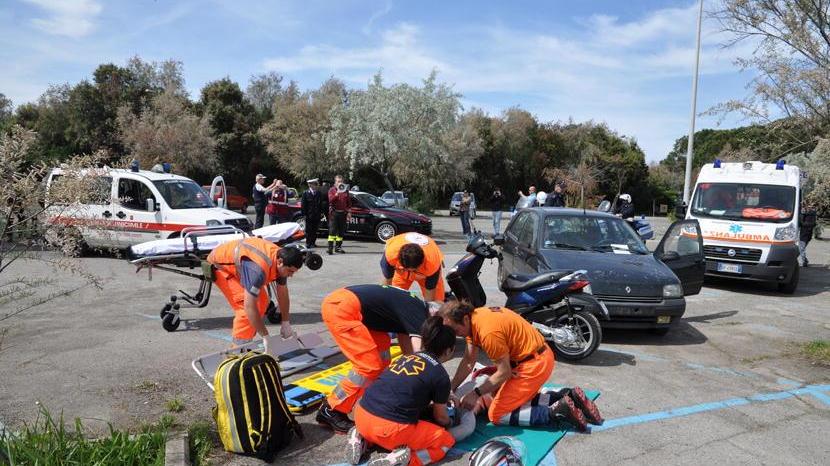 La simulazione di un soccorso