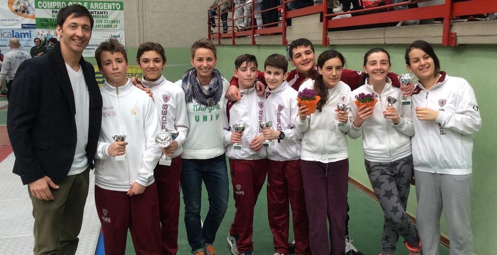 Il marchio Fides sui campionati toscani di scherma 