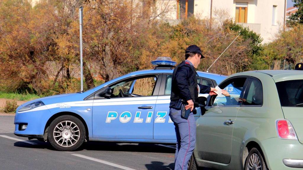 Un controllo della polizia