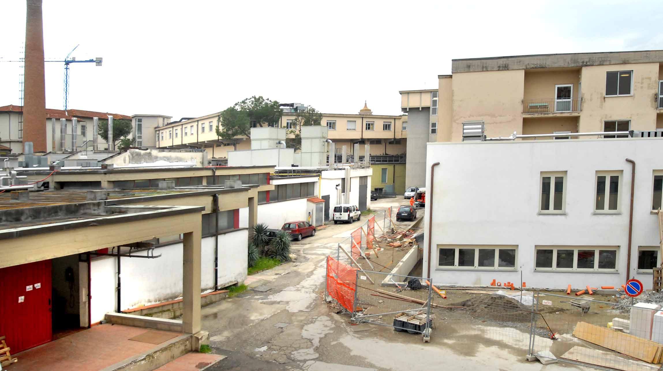 L'area dell'ex ospedale del Ceppo (foto Gori)