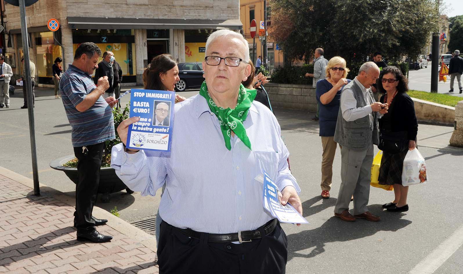 L'eurodeputato della Lega, Mario Borghezio