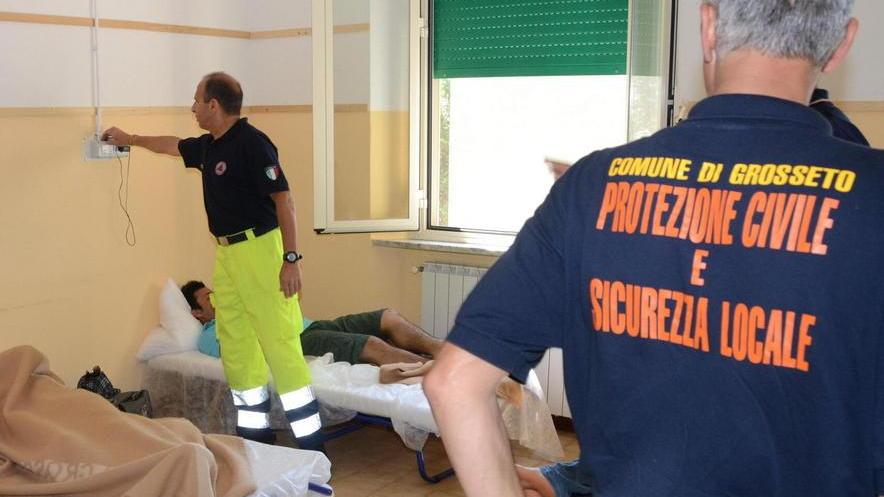 Profughi ospitati al centro di accoglienza della Rugginosa a Grosseto (foto di repertorio)