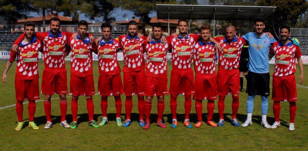 La formazione del Gavorrano che ha battuto il Gualdo (foto Giancarlo Grassi)