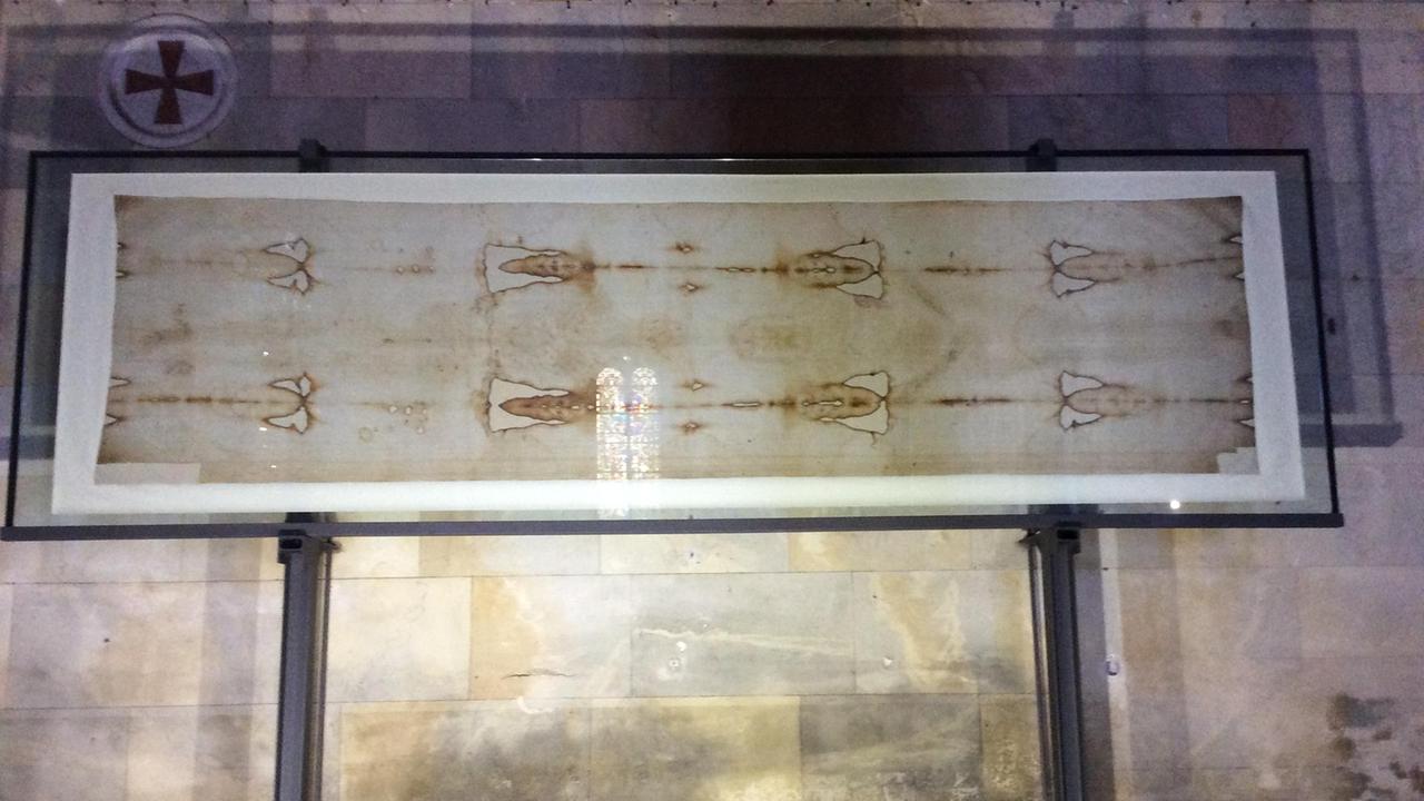 La riproduzione originale della Santa Sindone presente in San Francesco