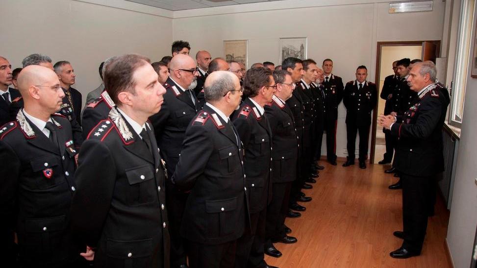 Il generale Antonio Ricciardi in visita a Reggio Emilia