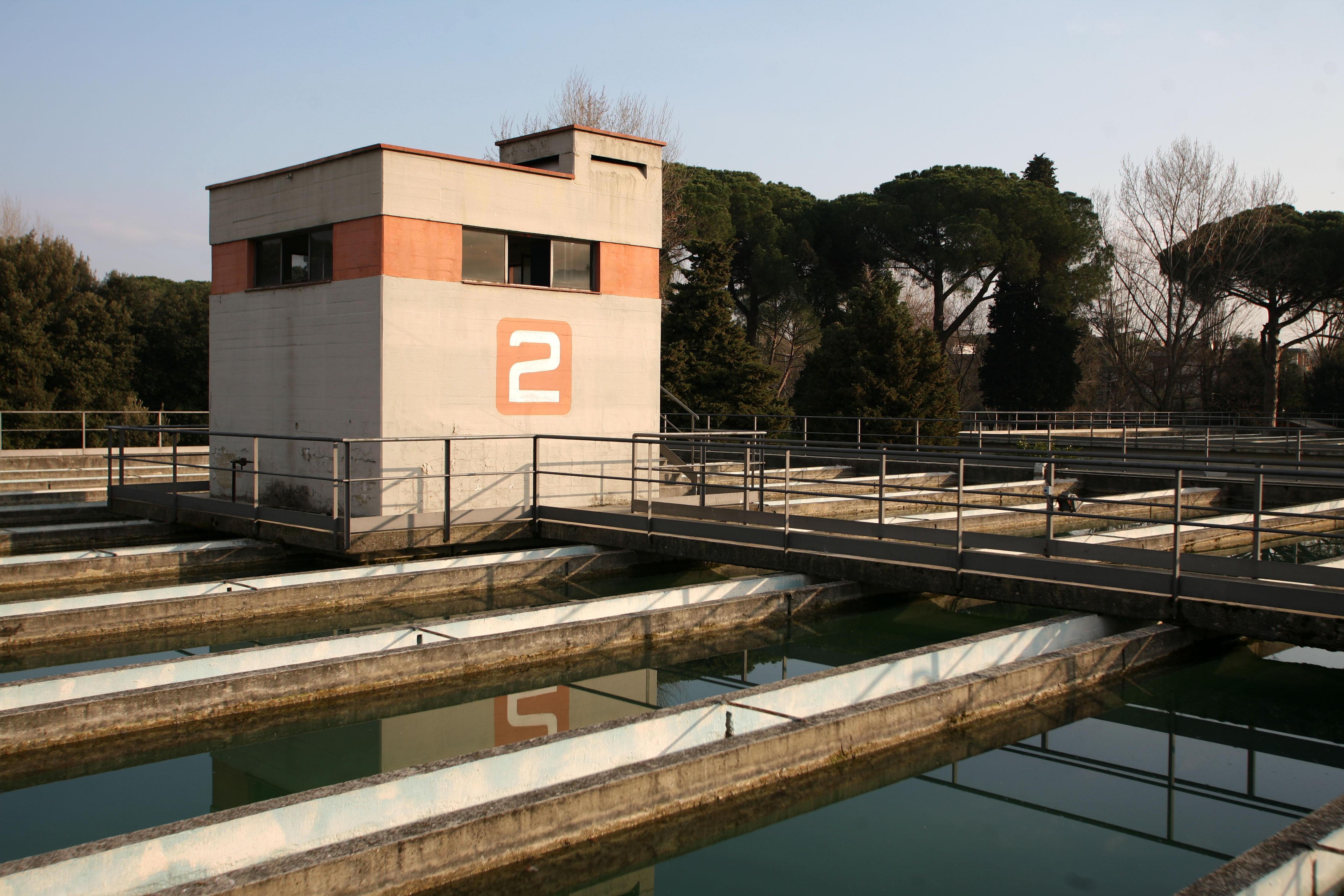 La centrale di potabilizzazione dell'Anconella a Firenze