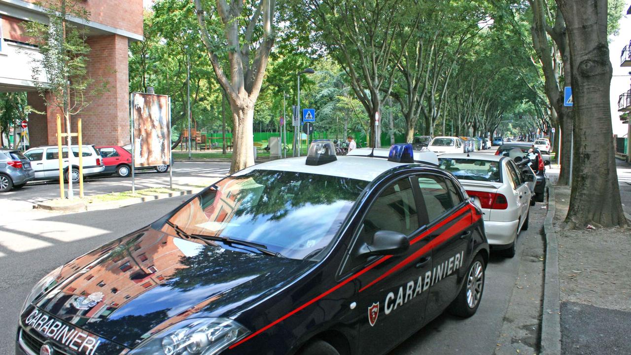 Un controllo dei carabinieri