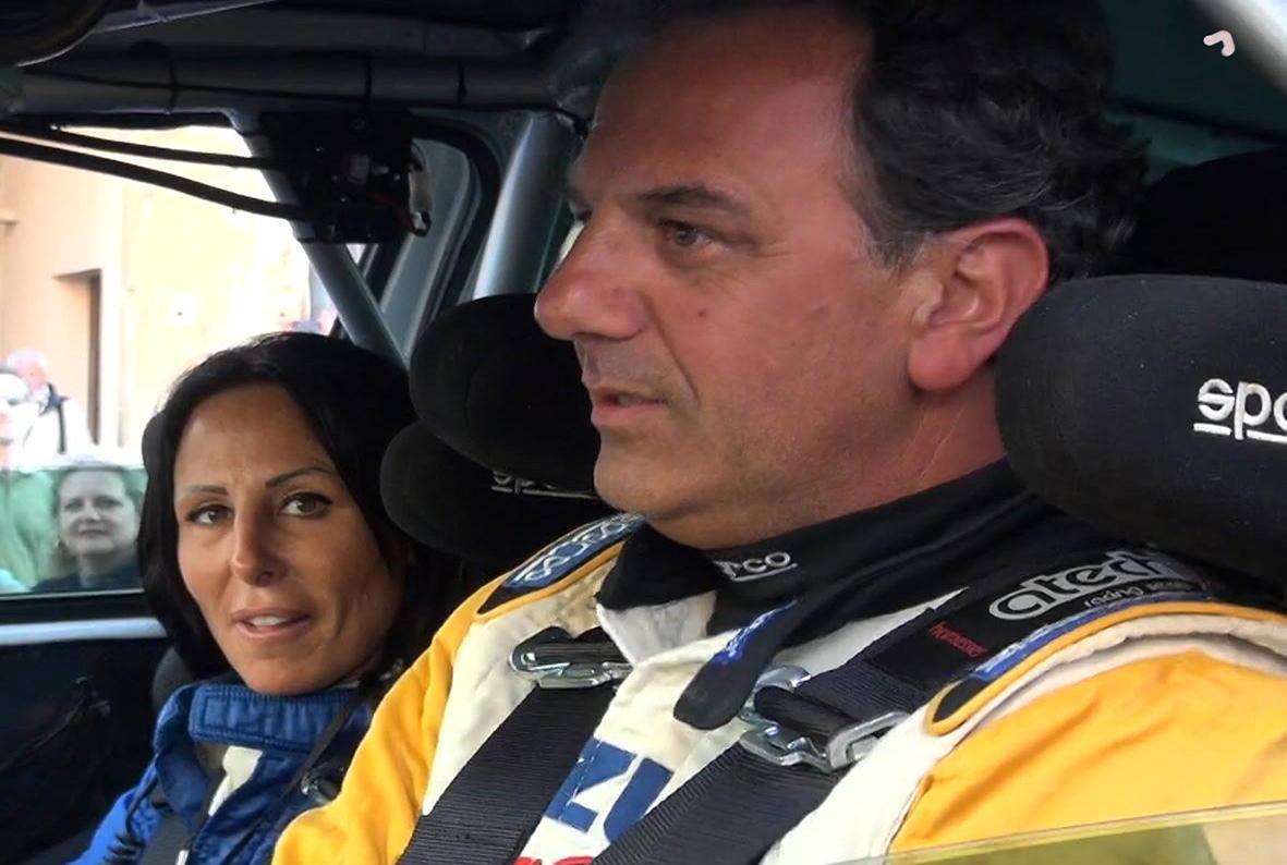 Il pilota Alberto Spinetti e Lara Giusti