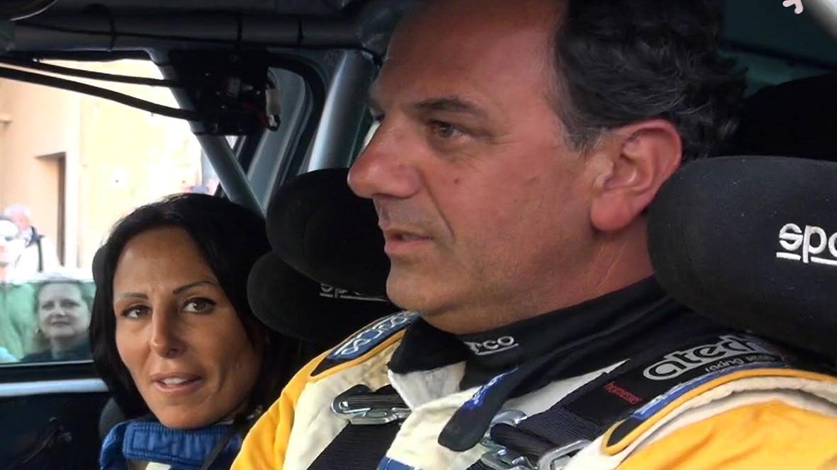Il pilota Alberto Spinetti e Lara Giusti