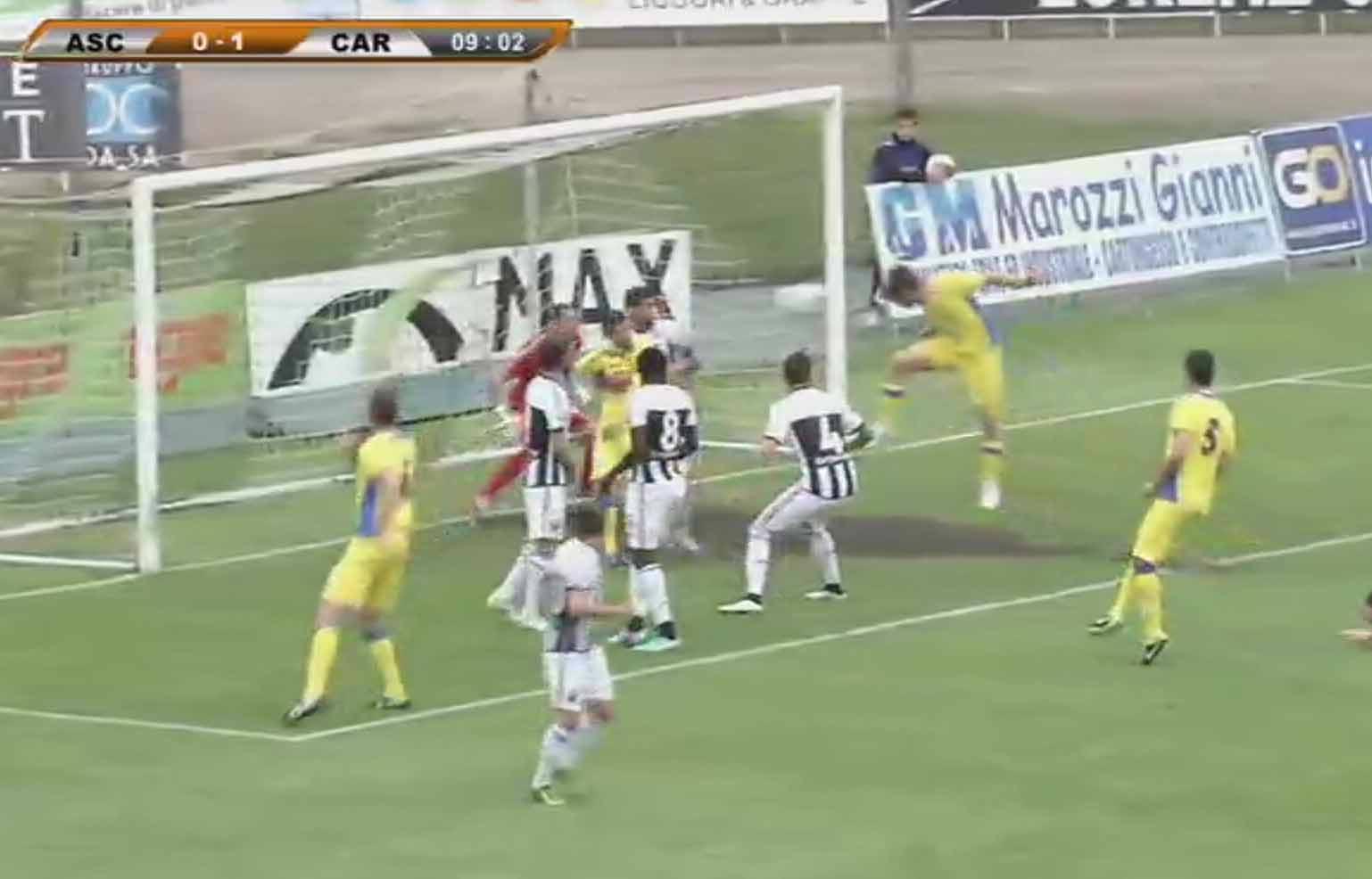 Carrerese sconfitta 3-2 ad Ascoli: il suicidio è servito